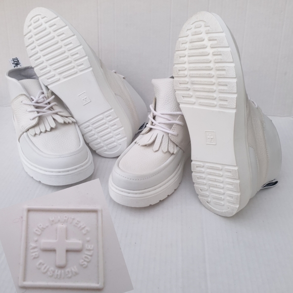 Dr Martens Jemima White Venice Aunt Sally Leather Platform Lace-Up Chukka Boot 7 - Picture 5 of 16